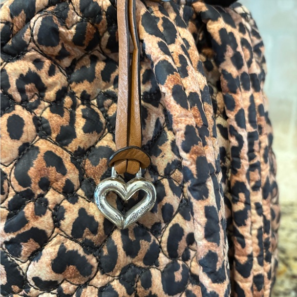 ECU Brighton Heart to Heart Kingston Quilted Leopard Backpack - Picture 5 of 10
